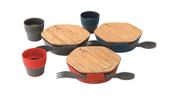 Набір пластикового посуду Robens Leaf Meal Kit Fire 