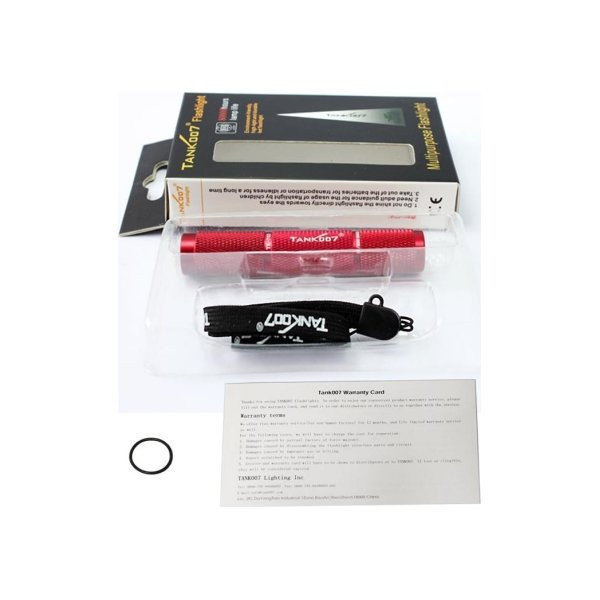 Кишеньковий ліхтар Tank007 TK701, 90 лм (червоний) 
