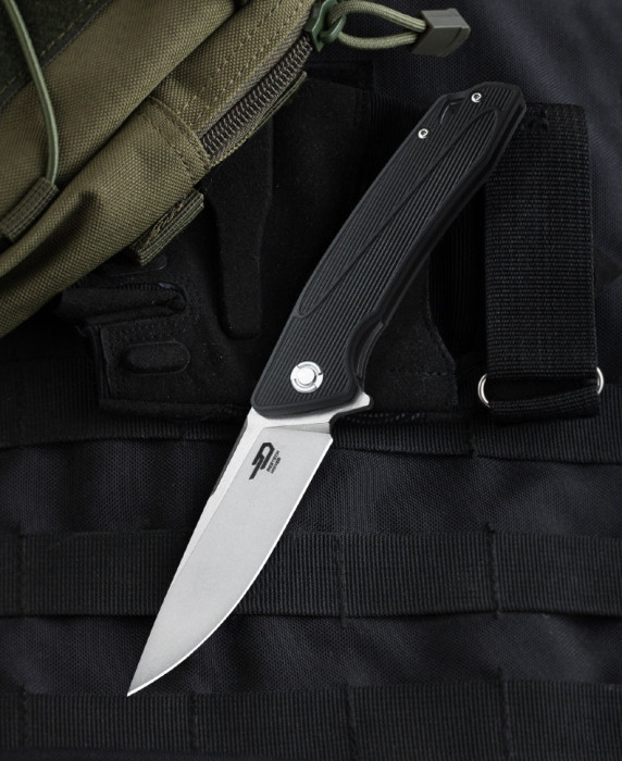 Складаний ніж Bestech Knives SPIKE Nylon+ Glass fiber (чорний) 