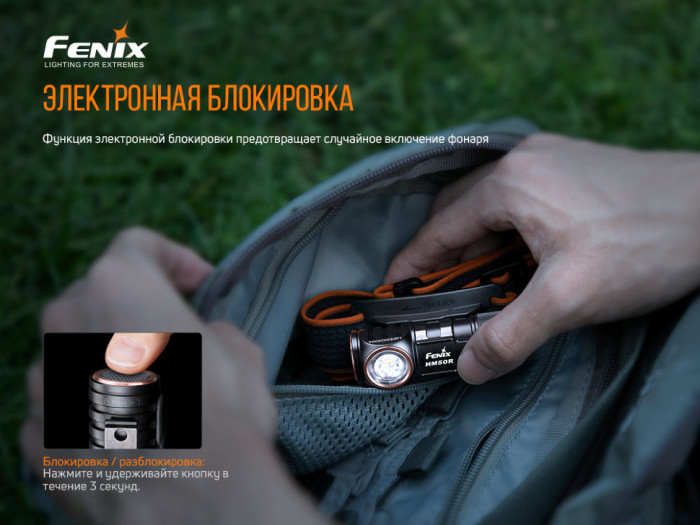 Ліхтар налобний Fenix HM50R V2.0 (відновлений/ ремонтзʼєднання плати/ незначні подряпини корпусу) 