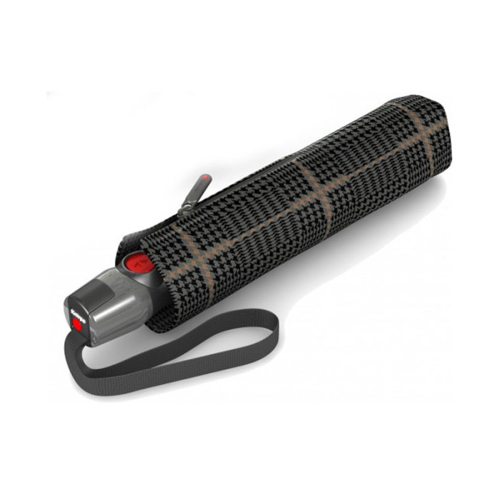 Парасолька Knirps T. 200 Sherlock Tobacco Авто /складаний /8спіц /D99x28см