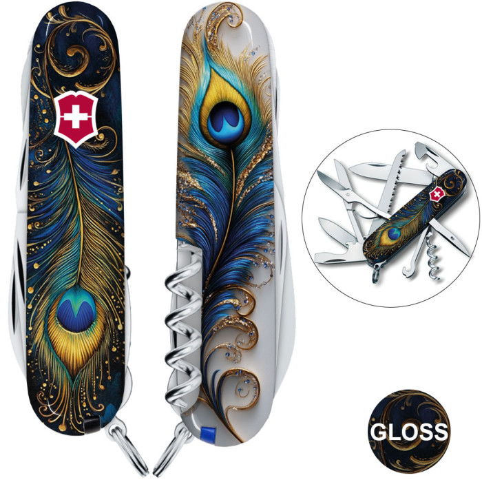 Складаний ніж Victorinox HUNTSMAN DESIGN Дивовижне перо 