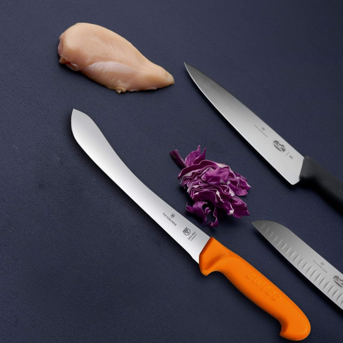 Ніж м'ясника Victorinox SWIBO 21см жовтий 5.8426.21 