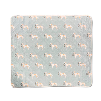 Килимок для пікніка Naturehike CNK2350WS010 170*200 см, блакитний із принтом