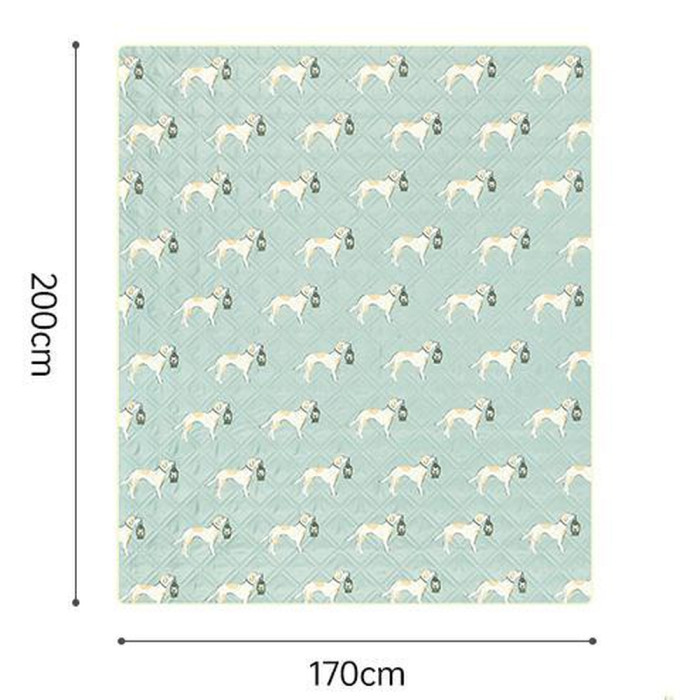 Килимок для пікніка Naturehike CNK2350WS010 170*200 см, блакитний із принтом 