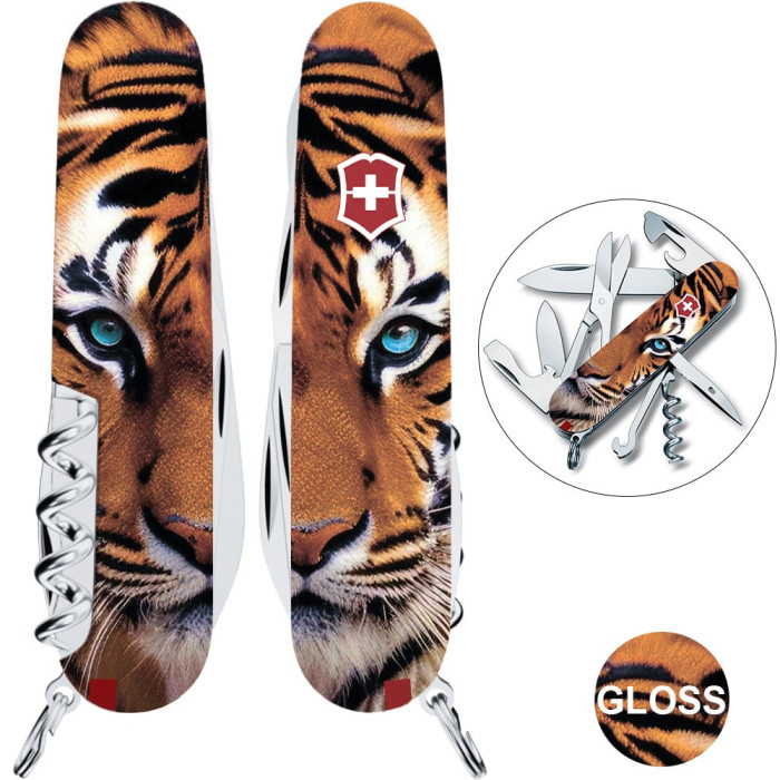 Складаний ніж Victorinox CLIMBER ANIMAL Тигр 