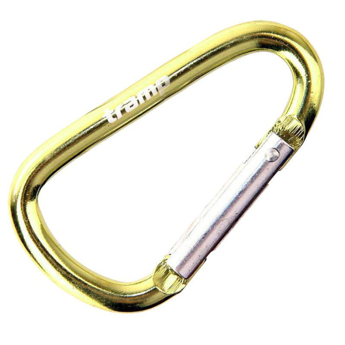 Карабін Tramp TRA-006, алюмінієвий, 6 см, без муфти, жовтий 
