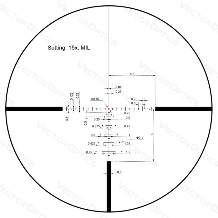 Приціл оптичний Vector Optics Paragon 3-15x44 (25,4 мм) illum. SFP Zero-Stop 