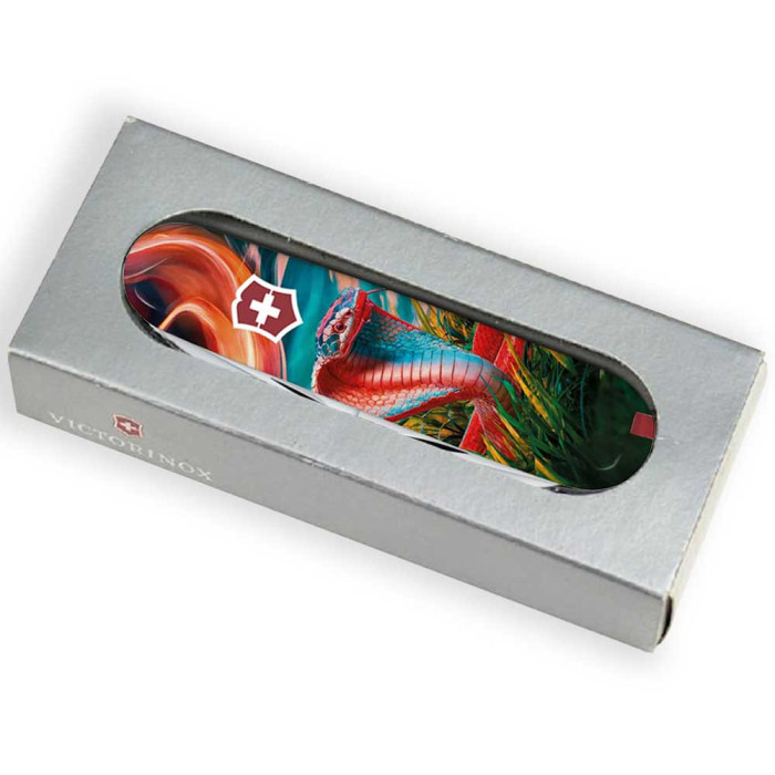 Складаний ніж Victorinox HUNTSMAN ZODIAC Барвиста кобра 1.3713.3.Z4290pk 