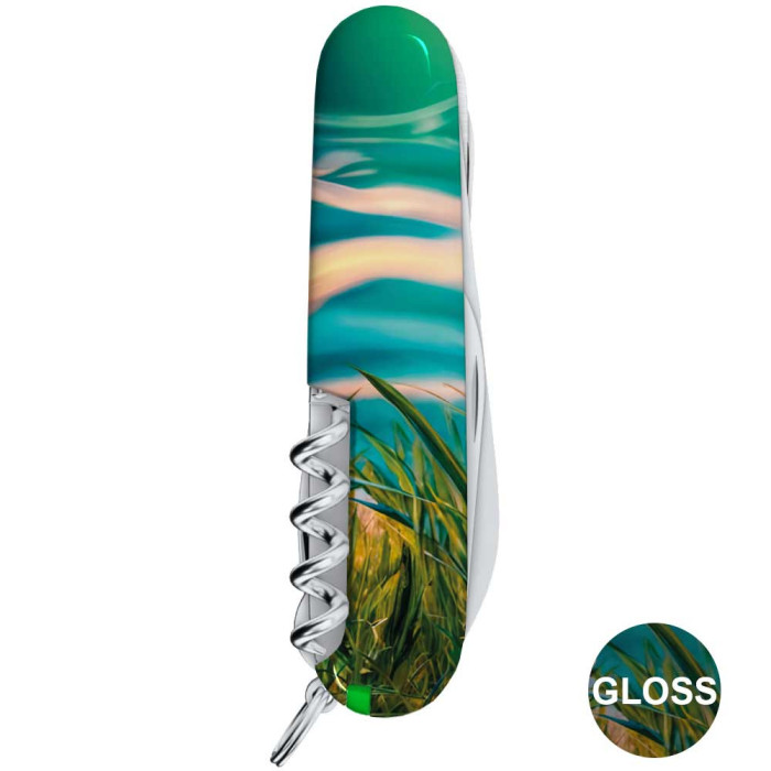 Складаний ніж Victorinox HUNTSMAN ZODIAC Барвиста кобра 1.3713.3.Z4290pk 