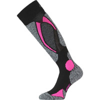 Термошкарпетки для лиж lasting SWC 904 чорно-рожеві