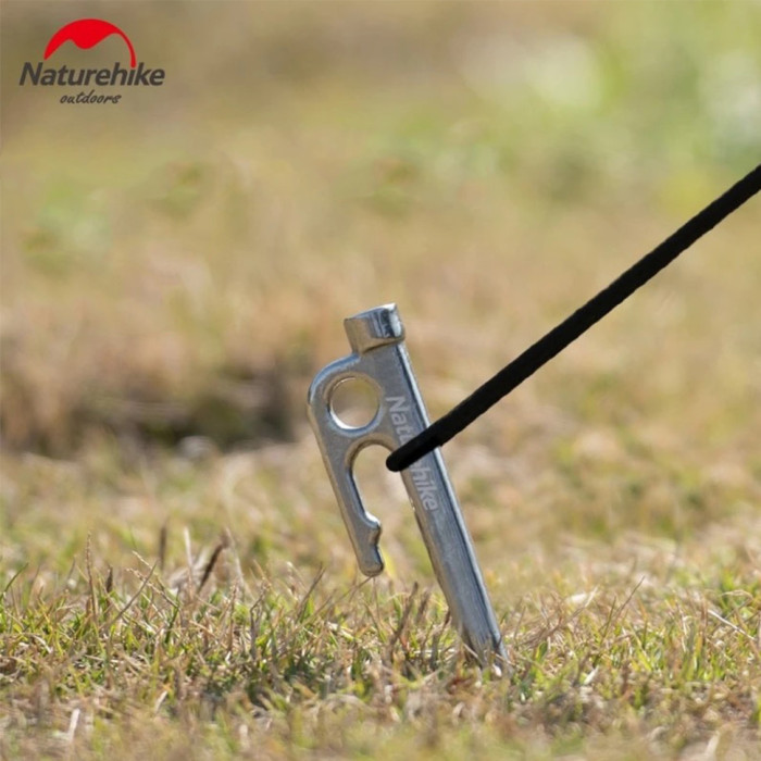 Кілок стальний Naturehike NH19PJ014, 35 см, сірий 
