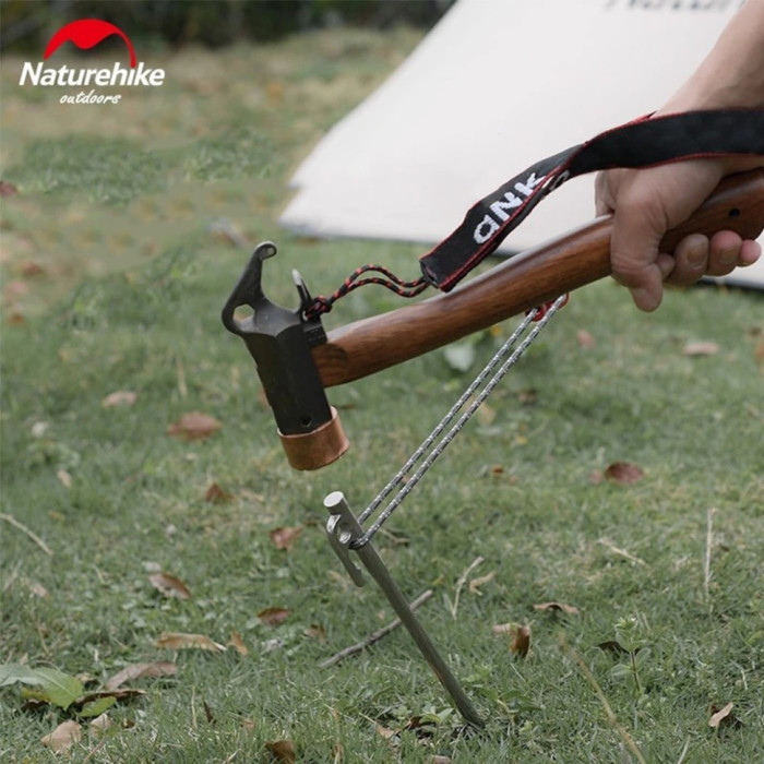Кілок стальний Naturehike NH19PJ014, 35 см, сірий 