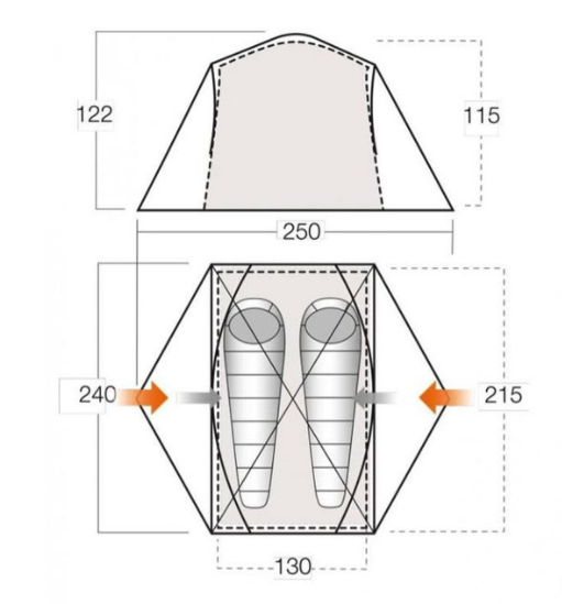Намет Vango Tryfan 200 Pamir Green 