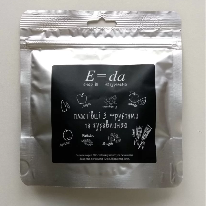 Пластівці з фруктами і журавлиною E=da (E=da-12) 