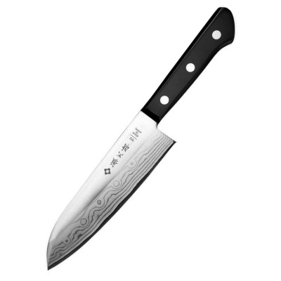 Ніж кухонний Tojiro DP Damascus by VG10 Santoku 170mm F-331