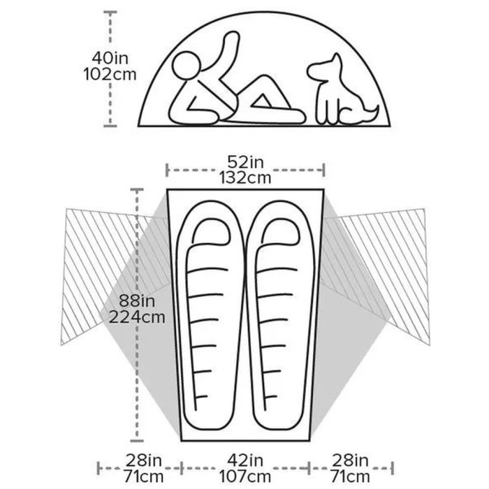 Намет Big Agnes Copper Spur HV UL2 olive green 