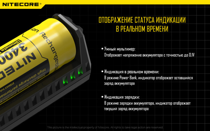 Зарядний пристрій Power Bank Nitecore F1 
