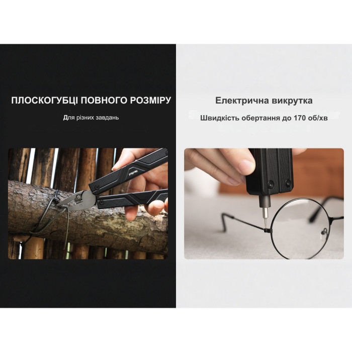 Мультитул з електричною викруткою NexTool Gemini 