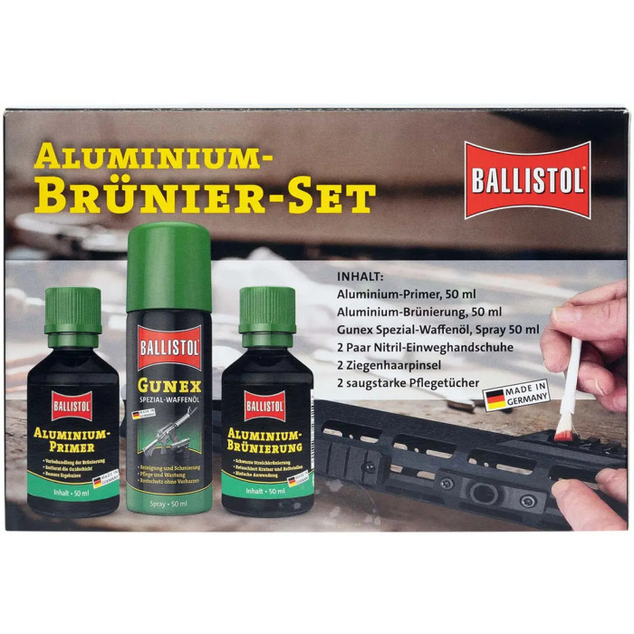 Фарба Ballistol набір для вороніння алюмінію 