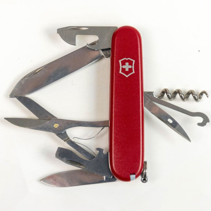 Складаний ніж Victorinox CLIMBER MAT червоний матовий лак 