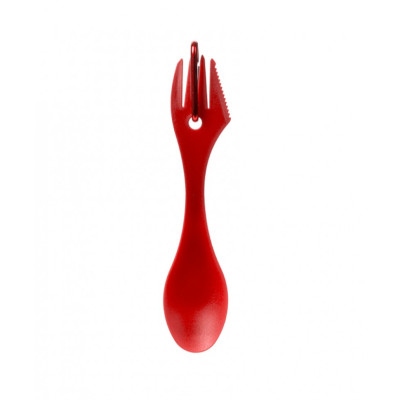 Ложка-вилка з карабіном Summit Quattro Space Saving Cutlery Set Червона