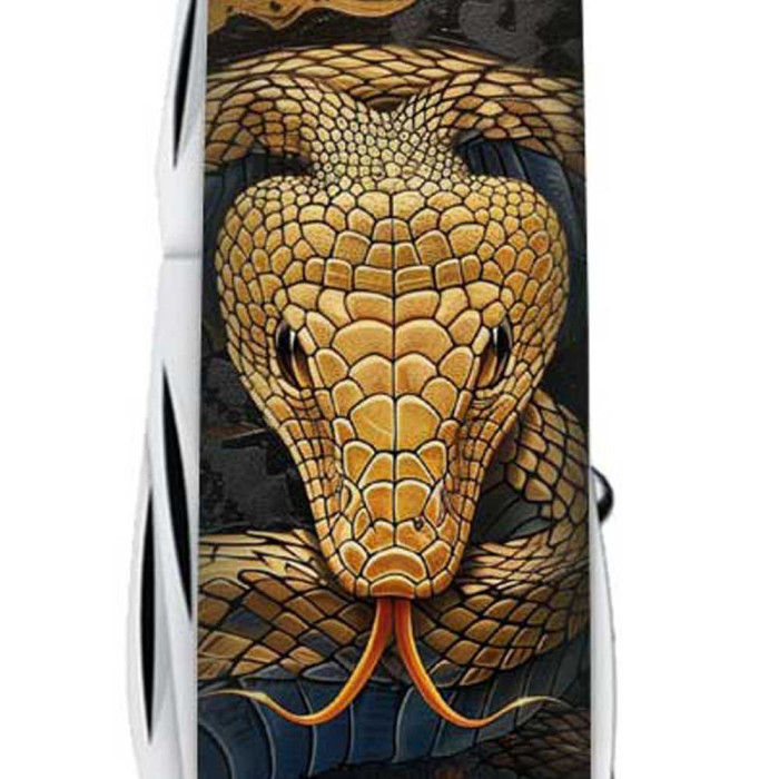 Складаний ніж Victorinox HUNTSMAN ZODIAC Дерев'яна змія 1.3713.3.Z4280pk 