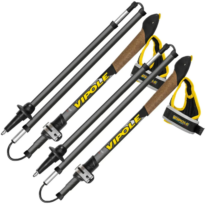 Палиці для скандинавської ходьби Vipole Treveller Carbon 130 DLX (S25 35) 