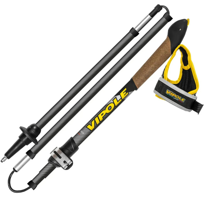 Палиці для скандинавської ходьби Vipole Treveller Carbon 130 DLX (S25 35) 