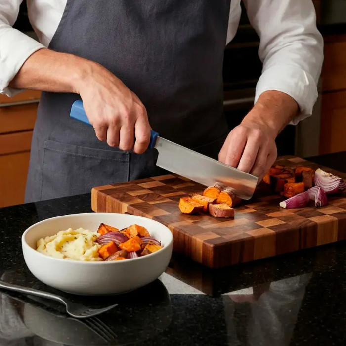 Ніж кухонний Butterfork Nakiri AR-RPM9 ABS Ultramarine 