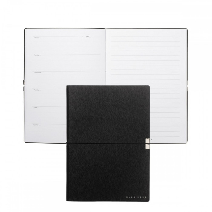 Щоденник A5 Hugo Boss Storyline Agenda - чорний 