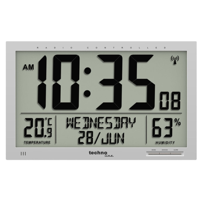 Годинник настінний Technoline WS8013 Silver (WS8013) 