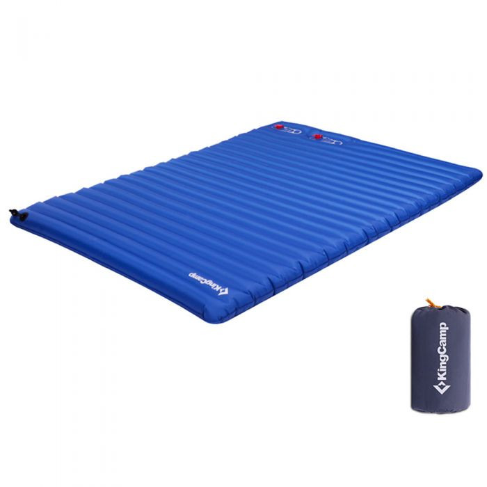Надувний килимок KingCamp PUMP AIRBED DOUBLE (KM3589) BLUE 