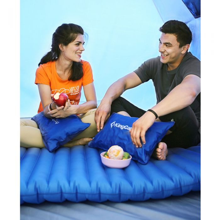 Надувний килимок KingCamp PUMP AIRBED DOUBLE (KM3589) BLUE 