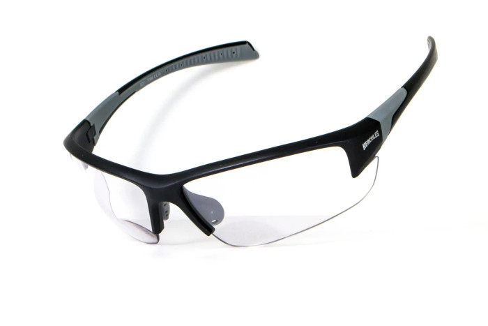 Окуляри біфокальні фотохромні (захисні) Global Vision Hercules-7 Bifocal (+1.5) photochromic (clear), фотохромні прозорі 