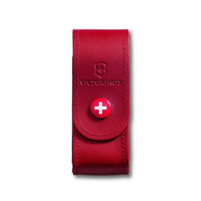 Чохол для ножів Шкіряний Victorinox на кнопці 2-4 шари 84-91мм (4.0520.1)