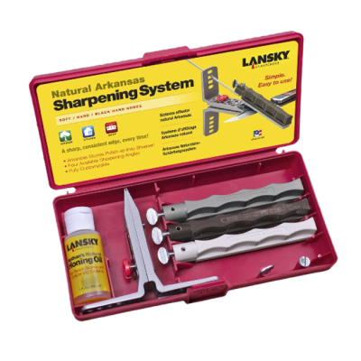 Точилка для ножів Lansky Natural Arkansas Knife Sharpening System LNLKNAT