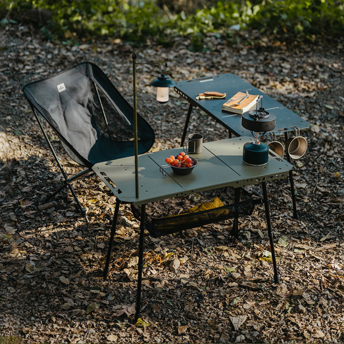 Складаний стіл Naturehike CNK2450JJ025, 60х40 см, алюміній, чорний 