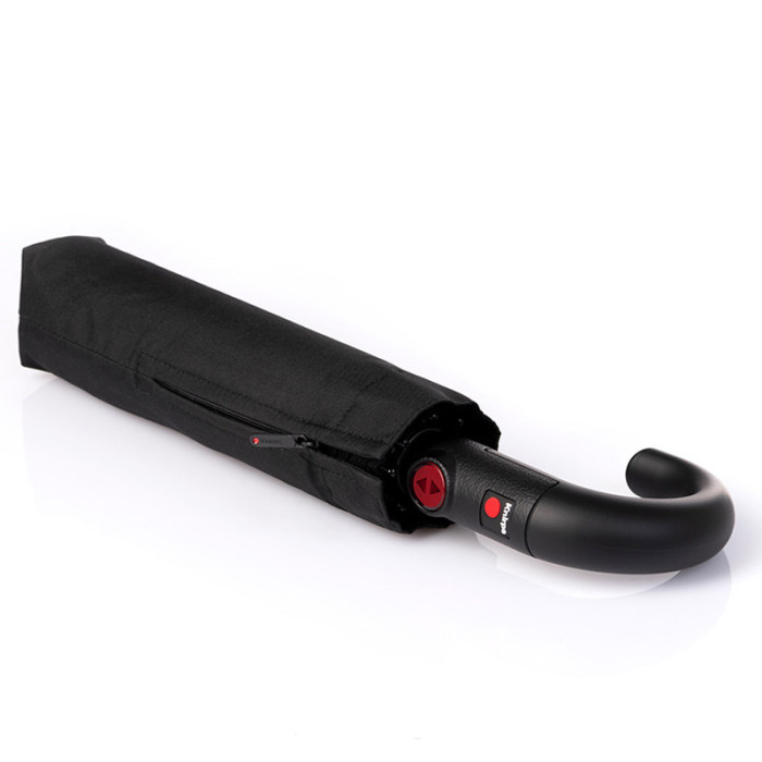 Парасолька Knirps T. 260 Crook Handle Black Авто /складаний /8спіц /D97x33см 