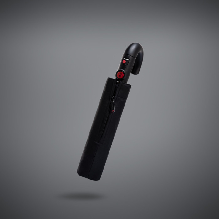 Парасолька Knirps T. 260 Crook Handle Black Авто /складаний /8спіц /D97x33см 