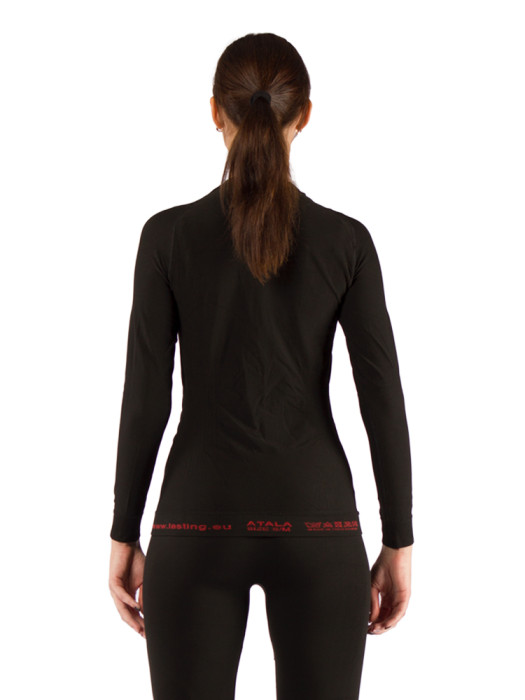 Футболка жіноча Lasting Atala, чорна, L/XL 