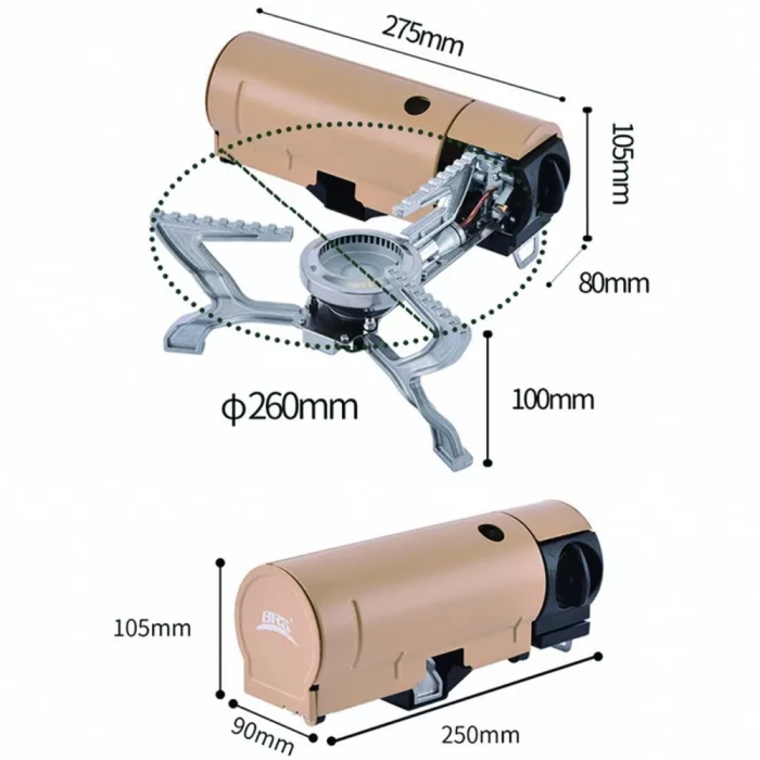 Газовий пальник BRS-99 (бежевий) 