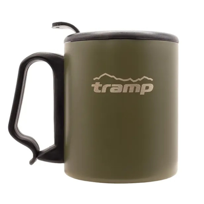 Термокружка TRAMP з поїлкою і защіпкою 350мл UTRC-020 olive 