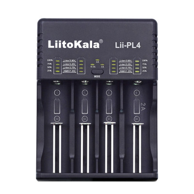Зарядний пристрій Liitokala Lii-PL4, 4 канали, Ni-Mh/Li-ion/LiFePO4, 220v/12v