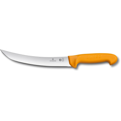 Ніж м'ясника Victorinox SWIBO 22см жовтий 5.8435.22