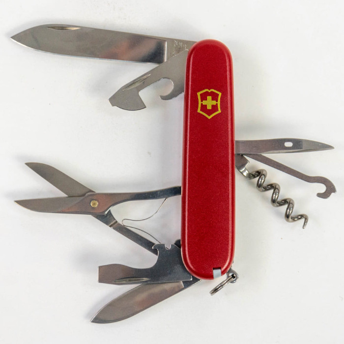 Складаний ніж Victorinox CLIMBER MAT червоний матовий лак з жовт.лого 