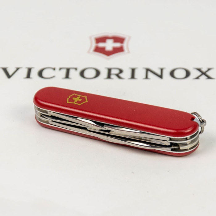 Складаний ніж Victorinox CLIMBER MAT червоний матовий лак з жовт.лого 