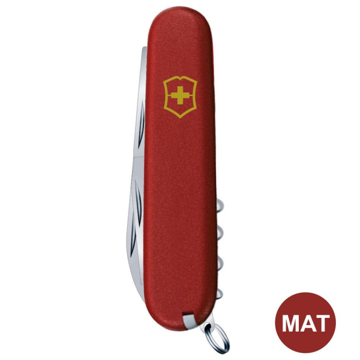 Складаний ніж Victorinox CLIMBER MAT червоний матовий лак з жовт.лого 