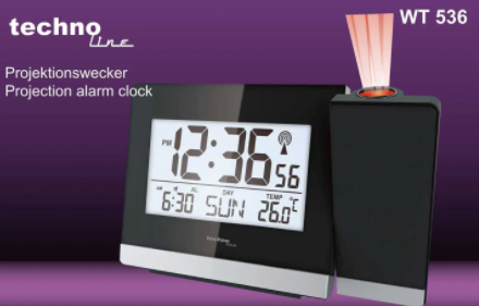 Годинник проекційний Technoline WT536-чорний 