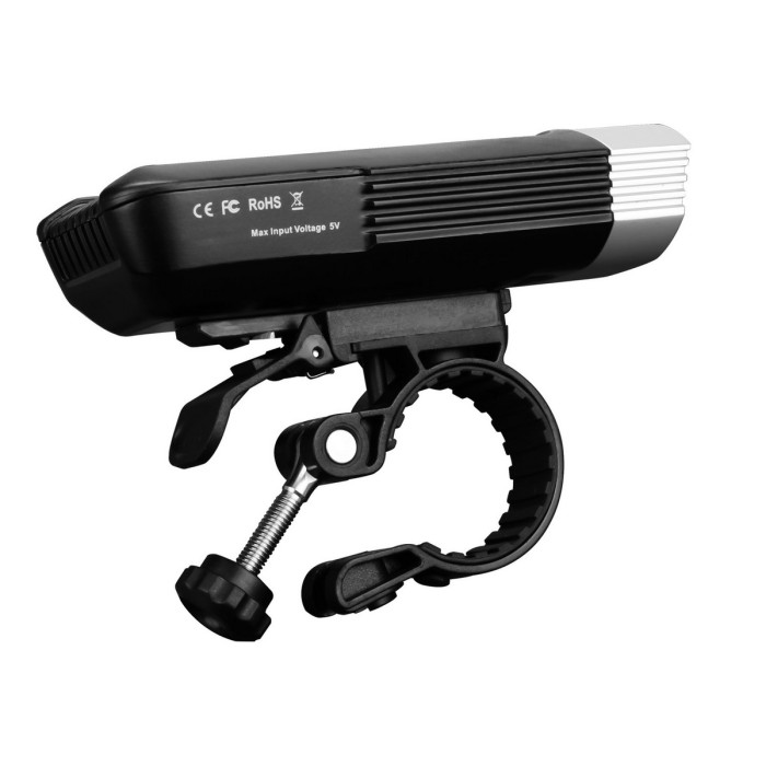 Велосипедний комплект фара Fenix BC30R2017 + шкарпетки Dexshell DS648GRY 